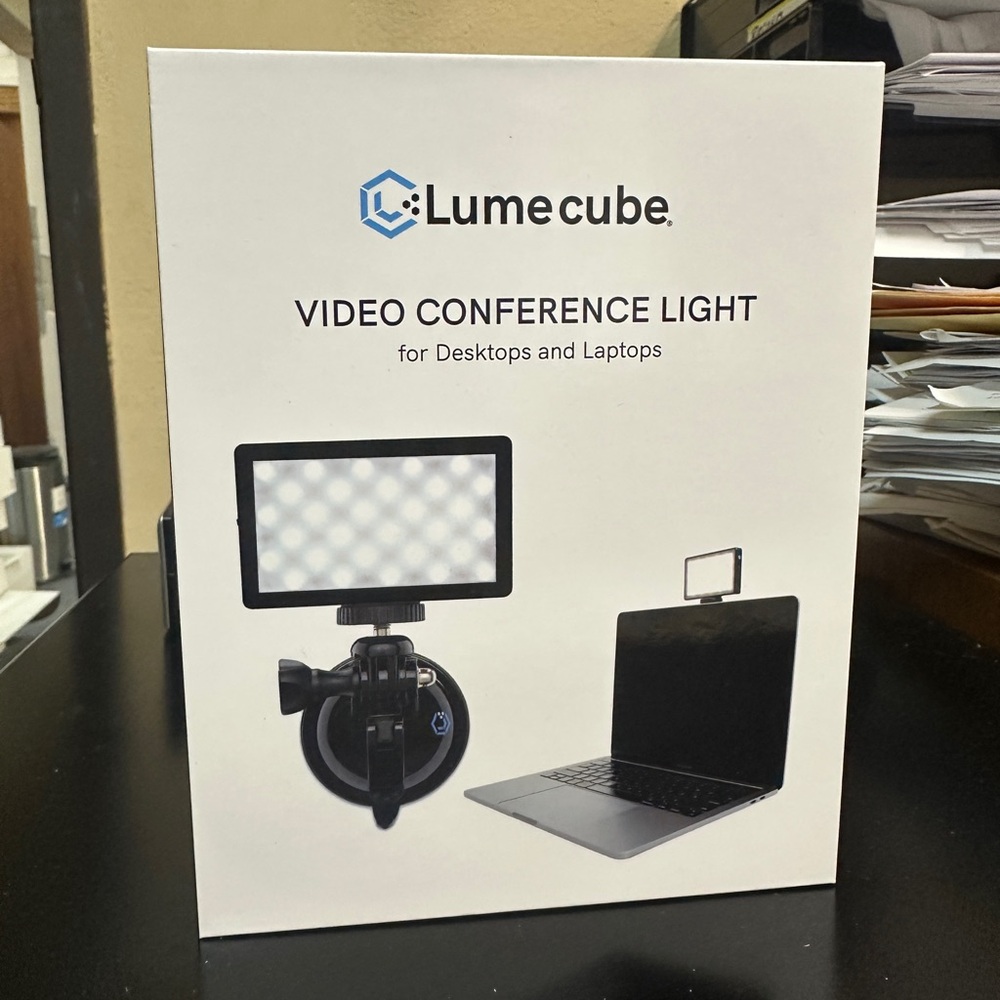 Video Conference Selfie Light for Desktops and Laptops - Black